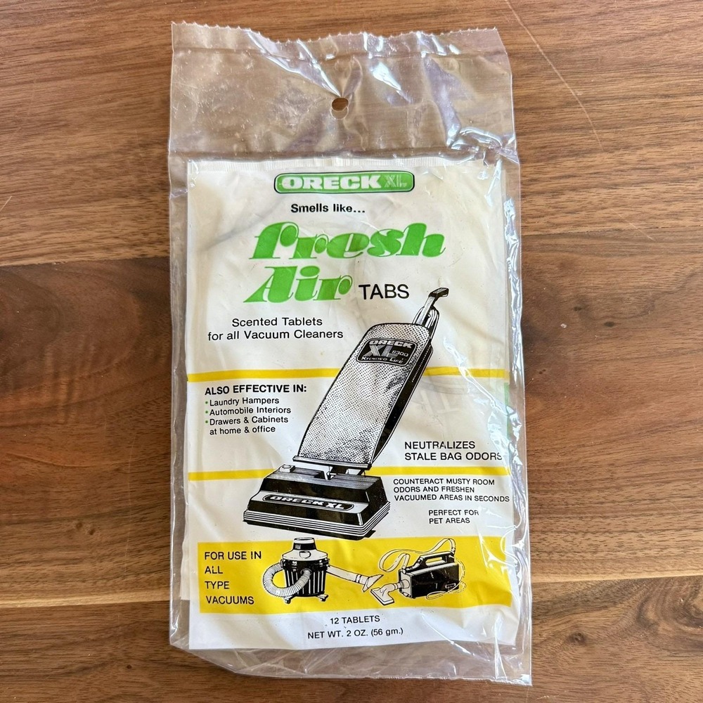 NEW! Oreck Institutional Fresh Air Original Scent 12 Tablets Neutralizes Vacuum
